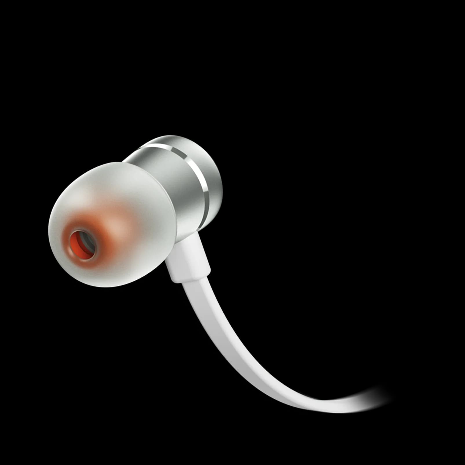 אוזניות ‏חוטיות JBL T290 כסף לבן