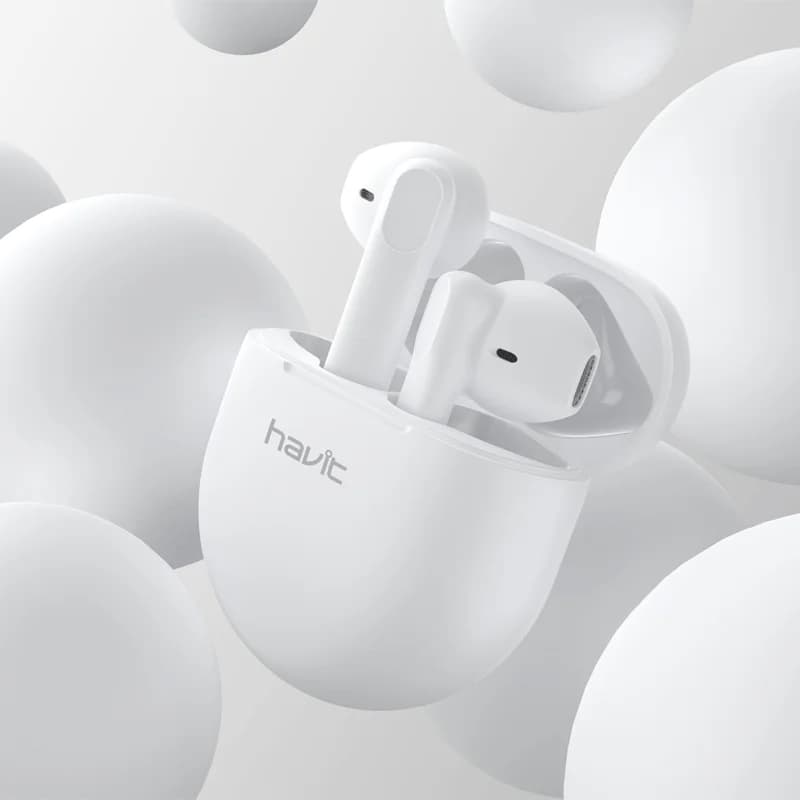 אוזניות אלחוטיות Havit TW916 True Wireless לבן