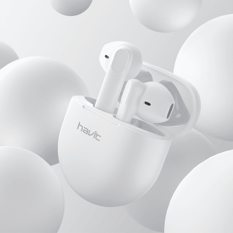 אוזניות אלחוטיות Havit TW916 True Wireless לבן