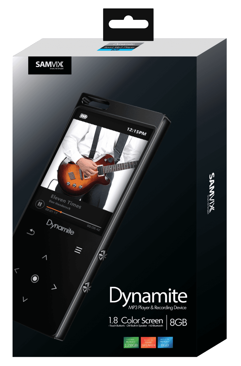 נגן Samvix Dynamite 8GB לבן