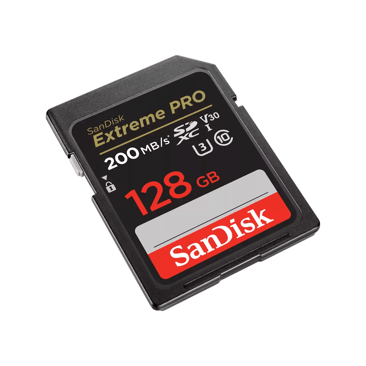 כרטיס זיכרון SanDisk Extreme Pro SDXC SDSDXXD-128G SD 200MB/s Class 10 U3 V30 נפח 128GB