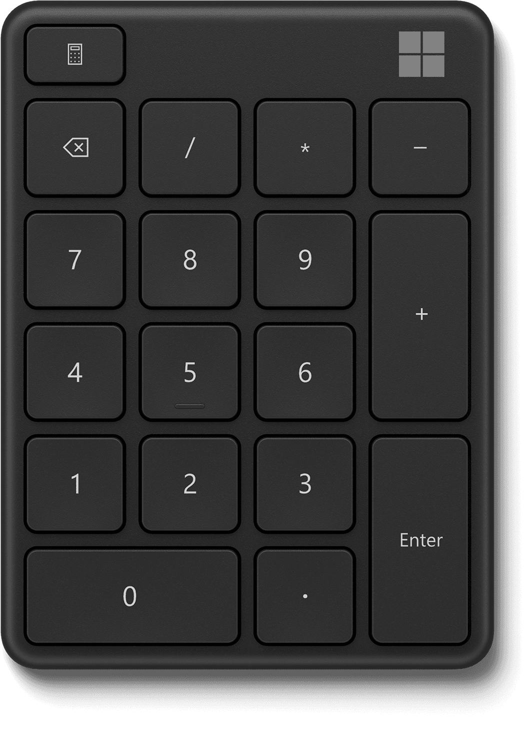 מקלדת נומרית Microsoft Number Pad מיקרוסופט - שחור מט