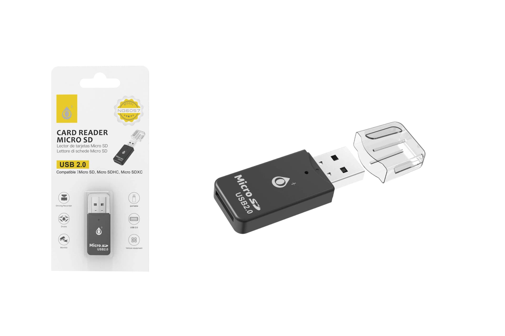קורא כרטיסי זיכרון Micro SD דגם MTK NG6057
