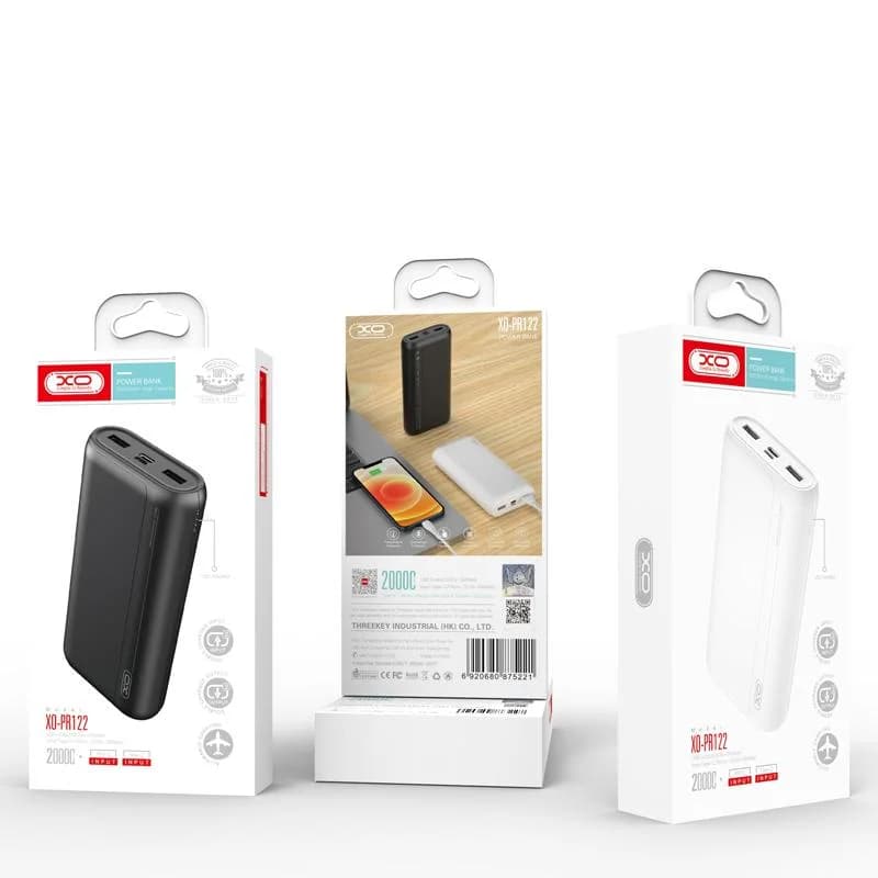 מטען נייד XO PR122 20,000mAh שחור