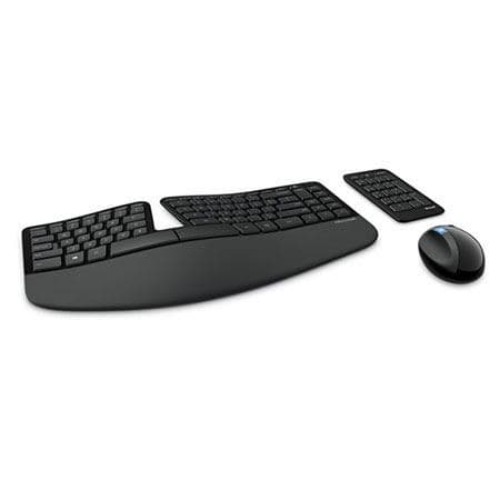 סט מקלדת ועכבר אלחוטי ארגונומי Microsoft Sculpt Ergonomic Desktop