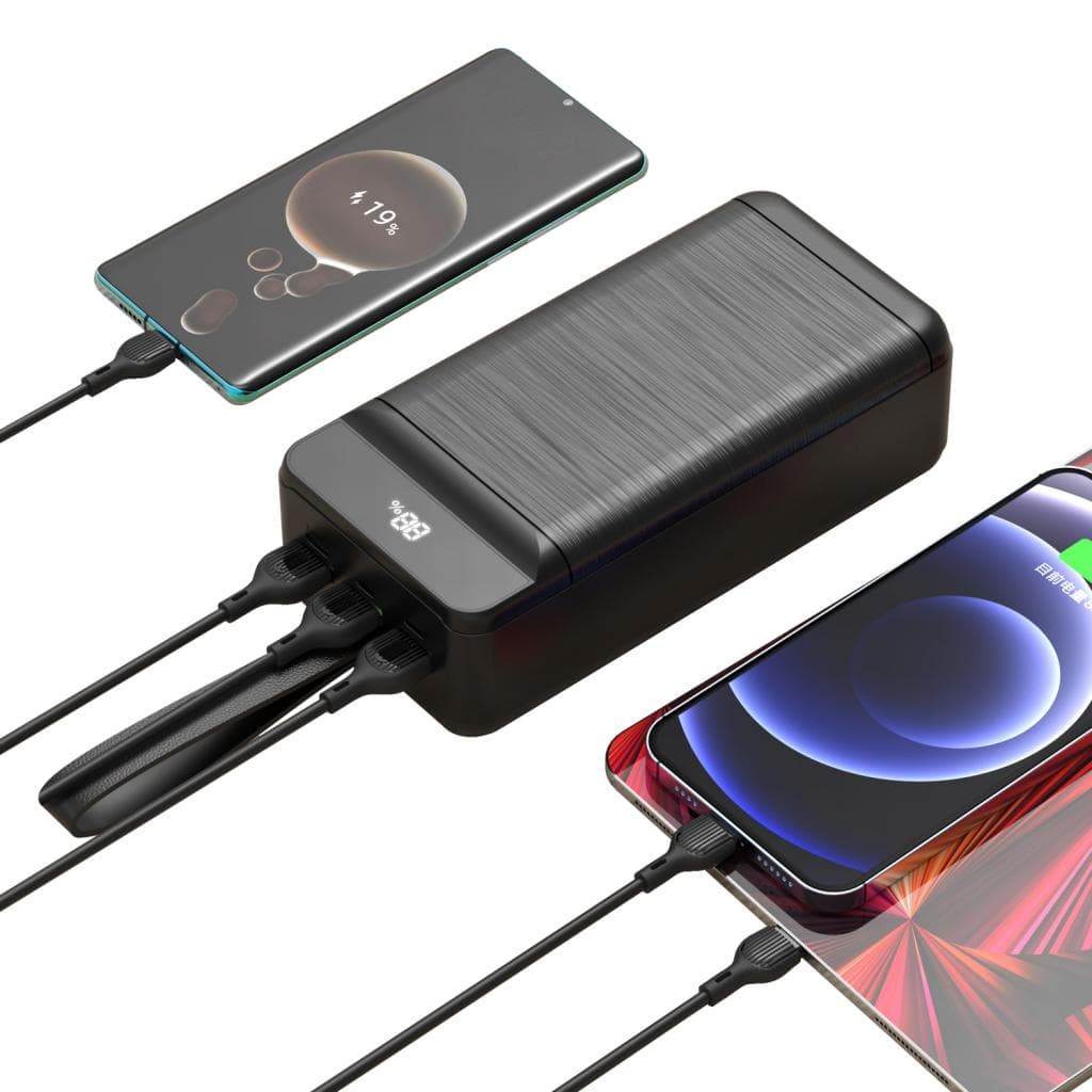 מטען נייד עם צג XO PR160 80,000mAh 22.5W + פנס מובנה