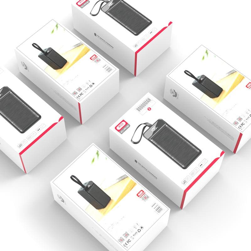 מטען נייד עם צג XO PR160 80,000mAh 22.5W + פנס מובנה