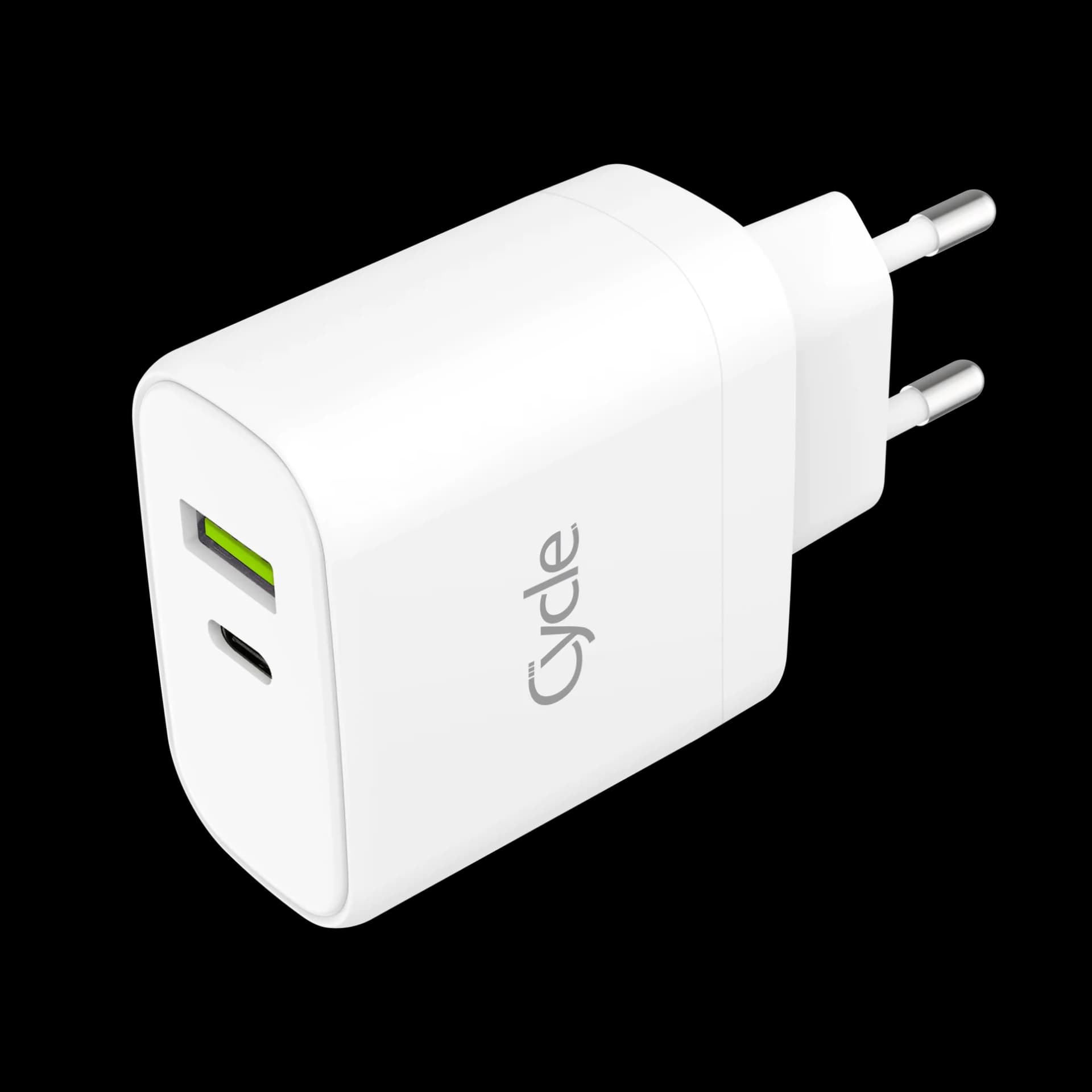 מטען מהיר Cycle-QC3.0 20W כולל כבל כבל אייפון Lightning