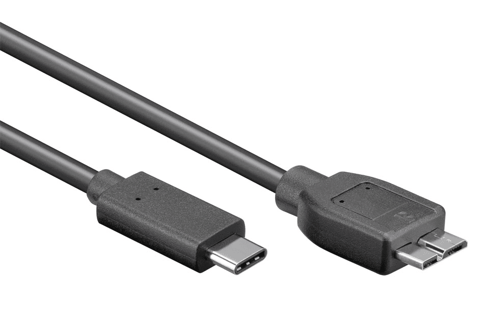 כבל לכונן קשיח חיצוני חיבור Type-C ל-Micro USB