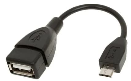 כבל מתאם USB נקבה ל-Micro USB זכר באורך 0.12 מטר (תומך OTG)