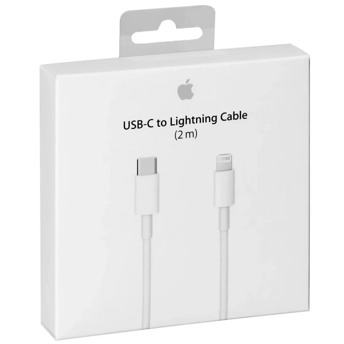 כבל טעינה וסנכרון מקורי USB-C ל-Apple Lightning אורך 2 מטר - יבואן רשמי MQGH2ZM/A