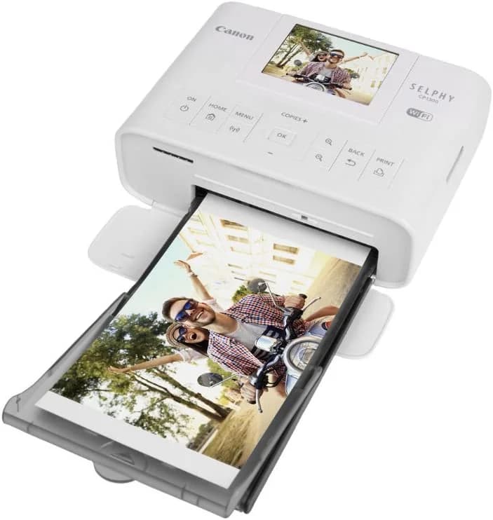 מדפסת ‏תמונות Canon SELPHY CP1300 קנון - צבע לבן יבואן רשמי