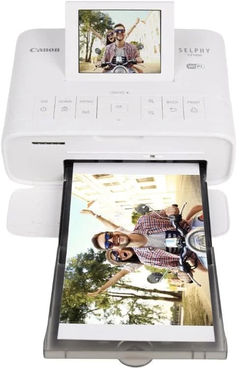 מדפסת ‏תמונות Canon SELPHY CP1300 קנון - צבע לבן יבואן רשמי