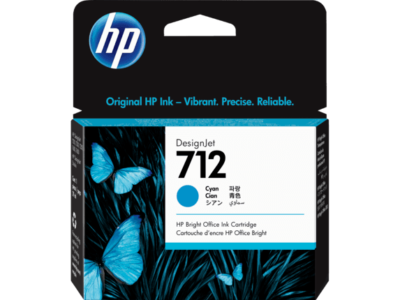 דיו כחול מקורי HP 712 3ED67A כמות 29 מ"ל
