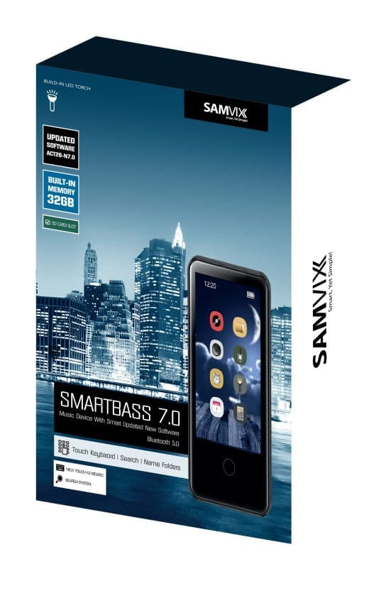 נגן Samvix Smartbass 7.0 32GB