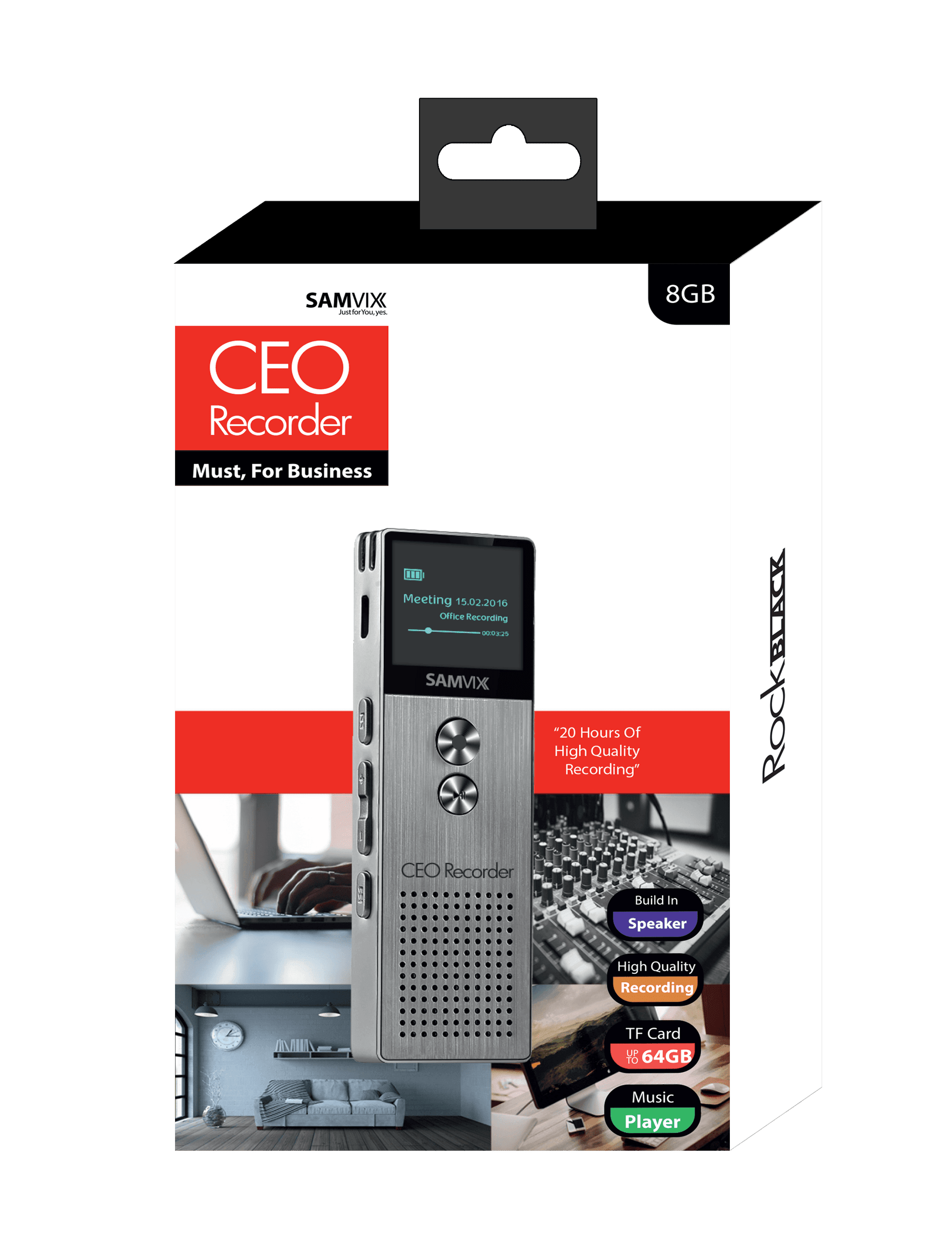 טייפ מנהלים SAMVIX 16GB CEO/OFFICE
