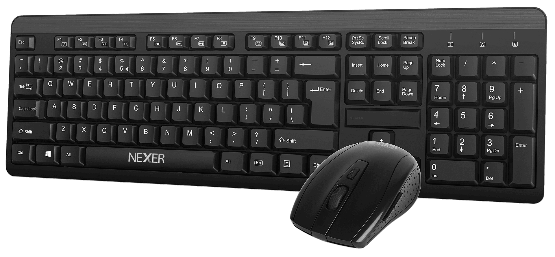 סט מקלדת ועכבר אלחוטי NEXER KB-720 בערבית