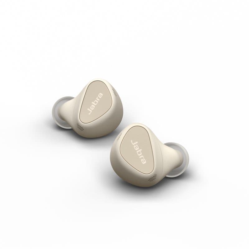 אוזניות אלחוטיות Jabra Elite 5 TWS יבואן רשמי - צבע בז'