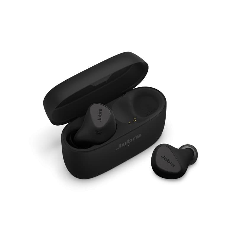 אוזניות אלחוטיות Jabra Elite 5 TWS יבואן רשמי - צבע שחור טיטניום