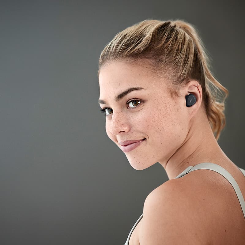 אוזניות אלחוטיות Jabra Elite 4 Active TWS יבואן רשמי - צבע שחור