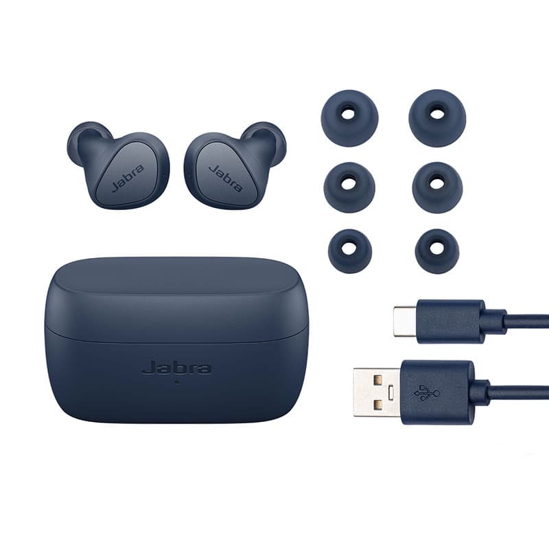 אוזניות אלחוטיות Jabra Elite 4 TWS כחול נייבי - יבואן רשמי