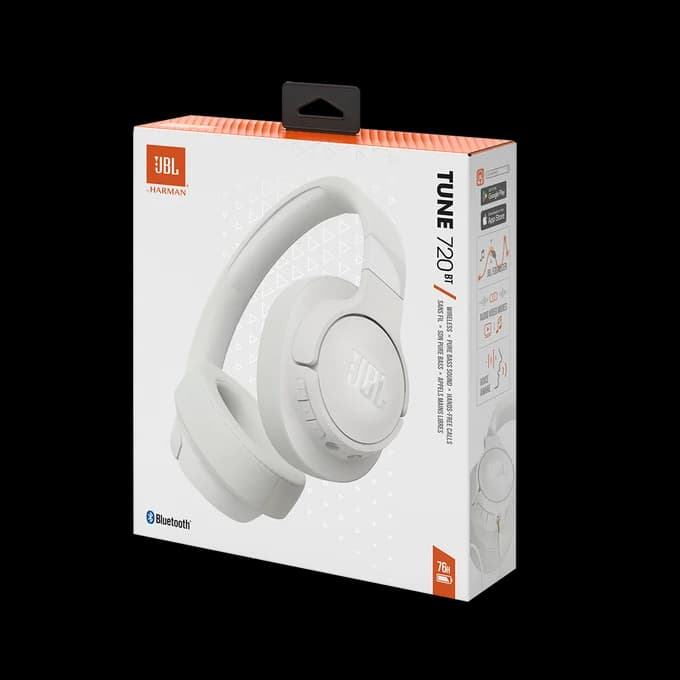אוזניות אלחוטיות קשת JBL Tune 720BT לבן