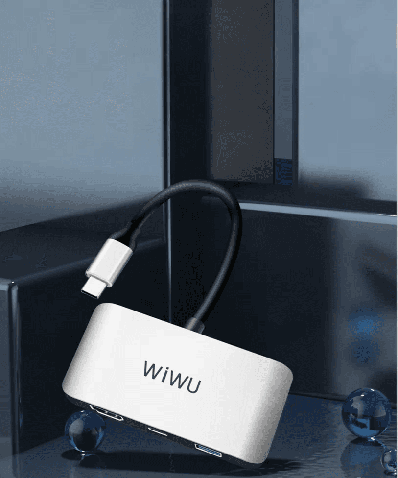 מתאם 3 ב-1 בחיבור Type-c דגם WIWU-Alpha C2H