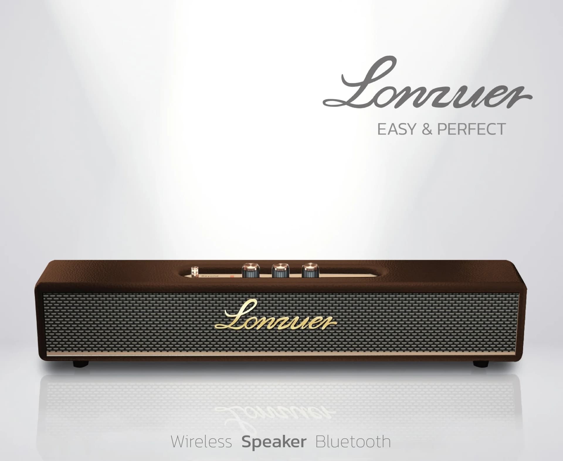 סאונד בר נייד - LONZUER Soundbar BEYOND חום