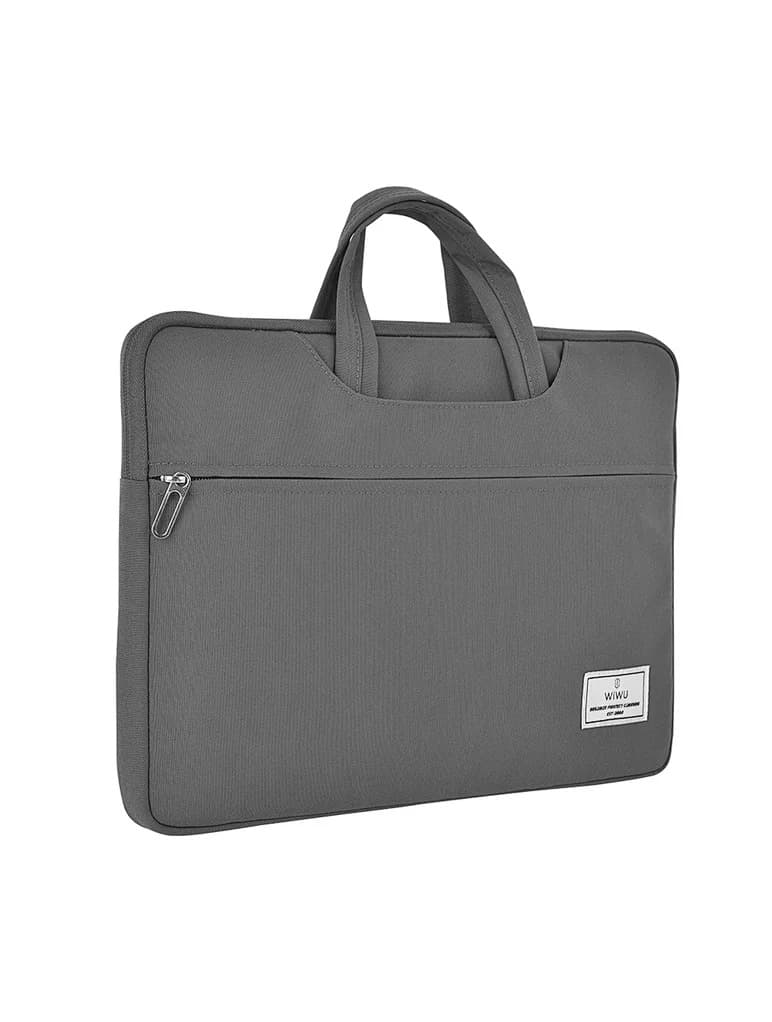 תיק למחשב נייד 14" עמיד במים עבור macbook m1 -דגם 14 vivi מבית Wiwu אפור