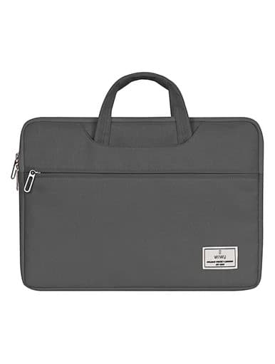 תיק למחשב נייד 14" עמיד במים עבור macbook m1 -דגם 14 vivi מבית Wiwu אפור