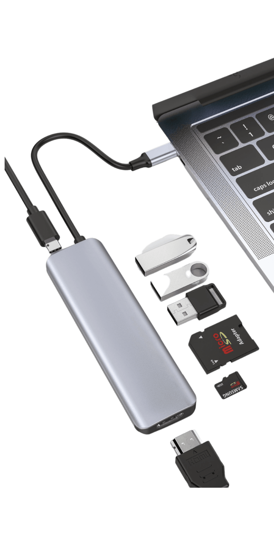 תחנת עגינה 7ב-1 USB-C WiWU Alpha 731HC