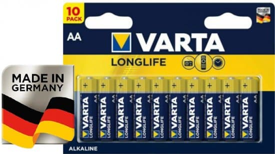 סוללות VARTA AA מארז 10 יח