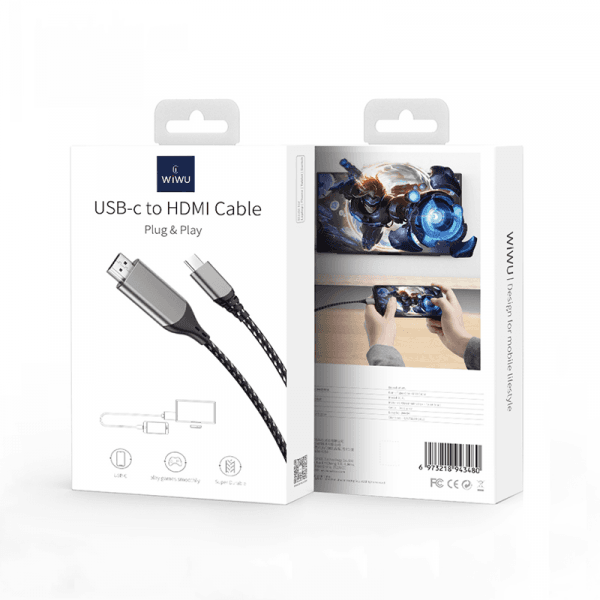 מתאם תצוגה WiWU X10L Type-C-HDMI