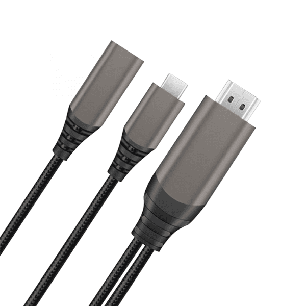 מתאם תצוגה WiWU X10 Type-C-HDMI + חיבור PD עם תמיכה בטעינה עד 100W (תומך ניטנדו סוויצ')
