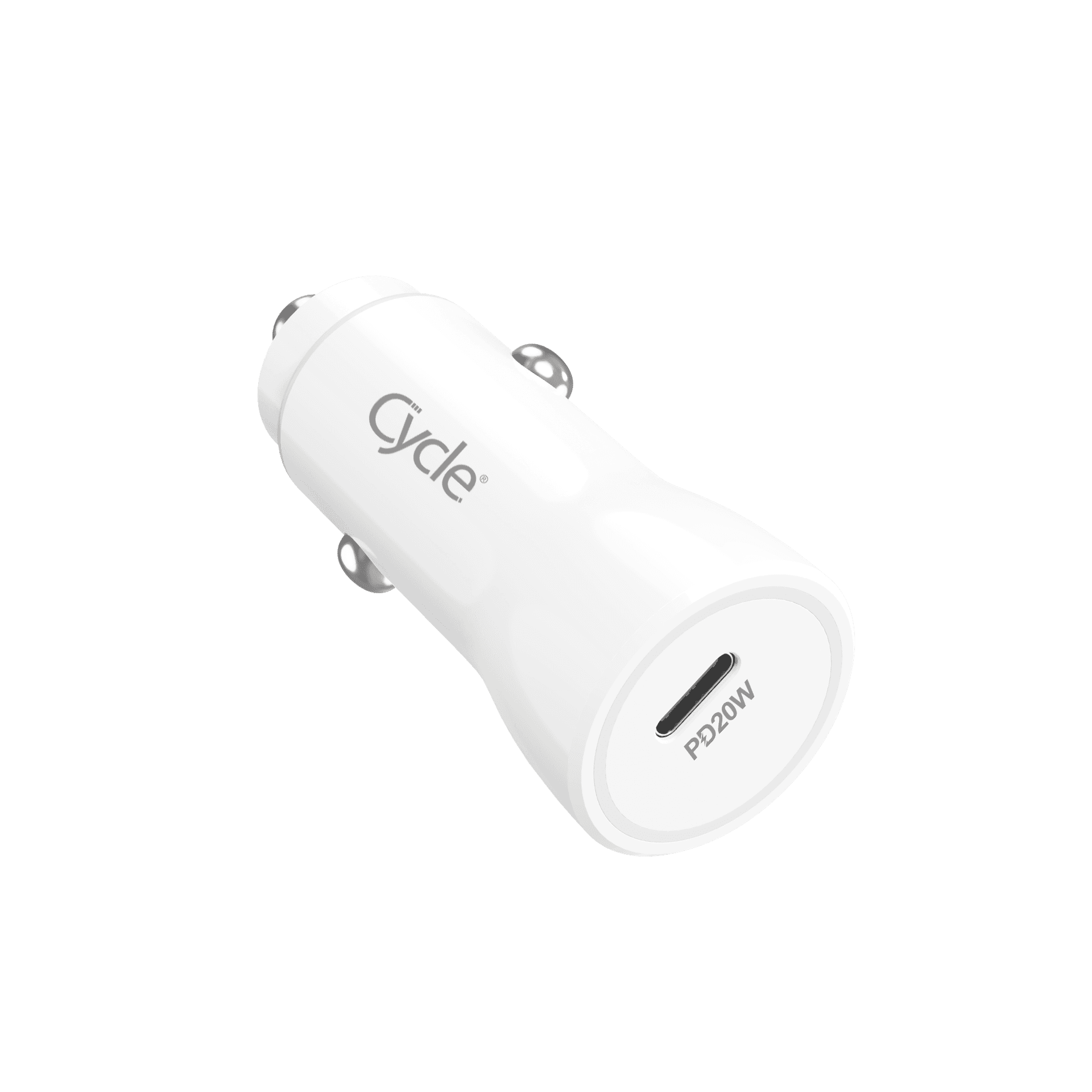 מטען רכב מהיר Cycle CYCPD20W-L עם יציאת USB בתקן 3A 20W + כבל Lightning/אייפון