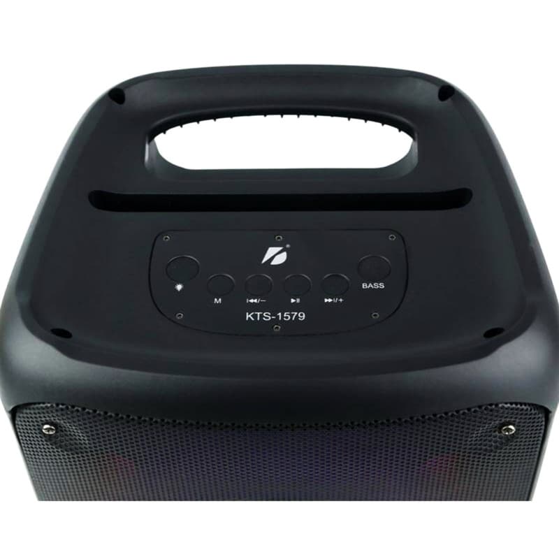 בידורית קריוקי KTS-1579 20W עוצמתית 8 אינץ׳ עם תאורת RGB