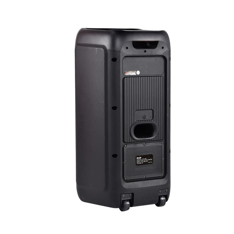 בידורית קריוקי KTS-1755 60W עוצמתית 8 אינץ׳ עם תאורת RGB + מיקרופון אלחוטי ושלט רחוק