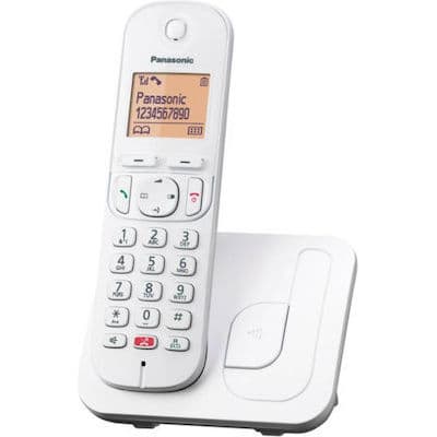 טלפון אלחוטי Panasonic KXTGC250 פנסוניק - צבע לבן