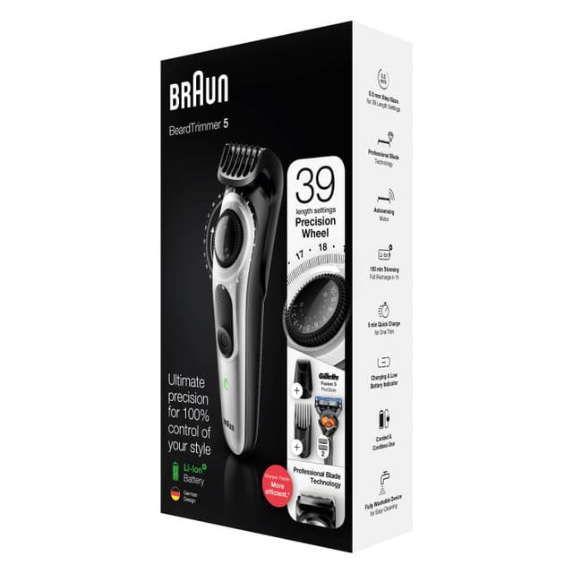 מכונת תספורת ועיצוב זקן Braun Beard Trimmer 5 BT5260 בראון
