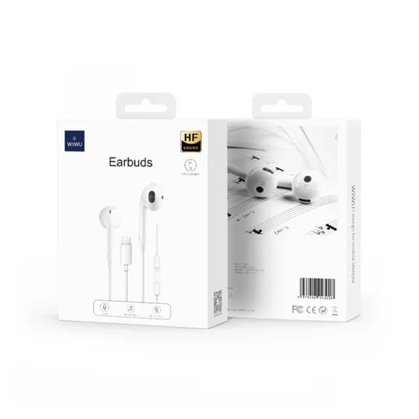 אוזניות לטלפון עם חיבור טייפ סי WiWU EarBuds EB303 Type-C