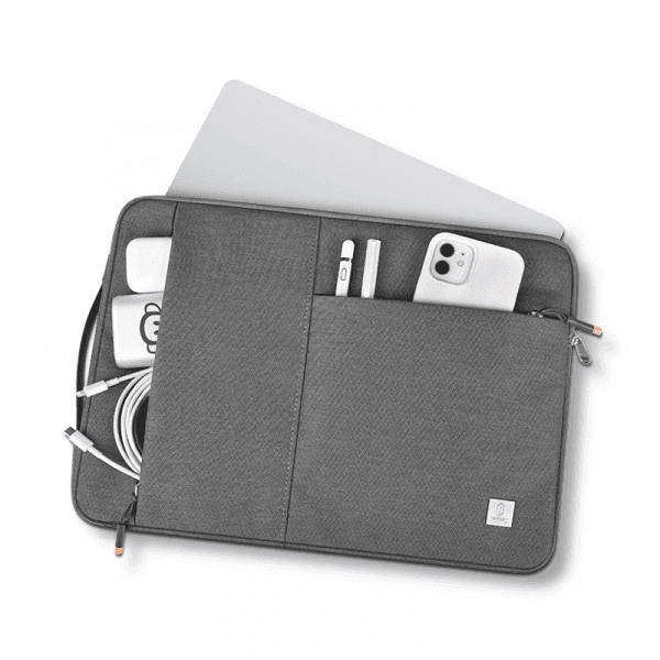 תיק למחשב נייד 15.6 אינץ' WIWU Alpha Slim Sleeve אפור