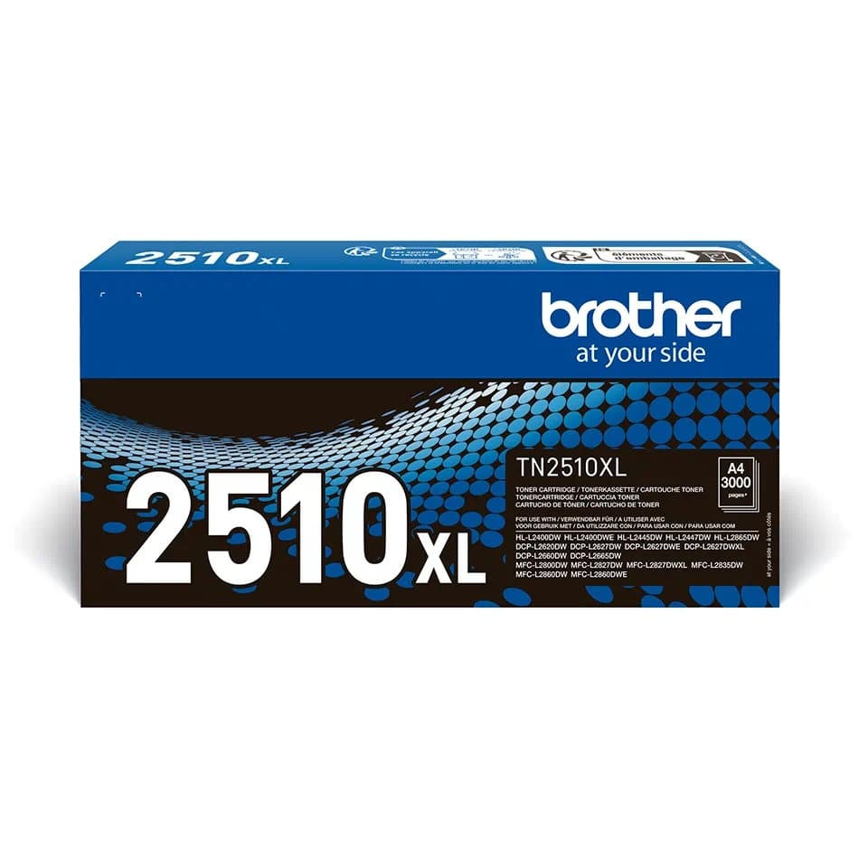 טונר מקורי Brother TN-2510XL בראדר (3,000 דף)