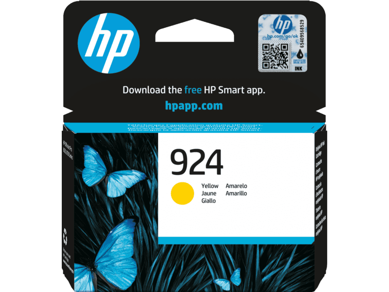 דיו צהוב מקורי HP 924 4K0U5NE (הספק 400 דף)