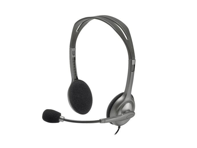 אוזניות ‏חוטיות Logitech H110 לוגיטק