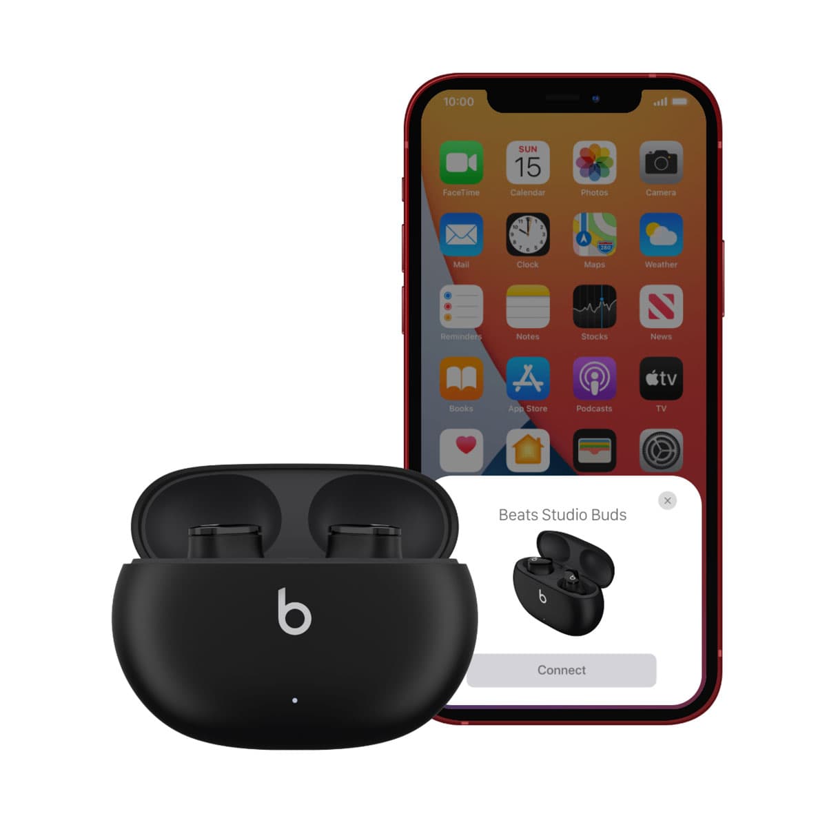 אוזניות אלחוטיות Beats Studio Buds עם ביטול רעשים - שחור