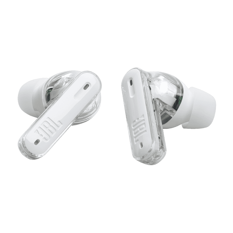 אוזניות אלחוטיות JBL Tune Beam TWS - לבן שקוף
