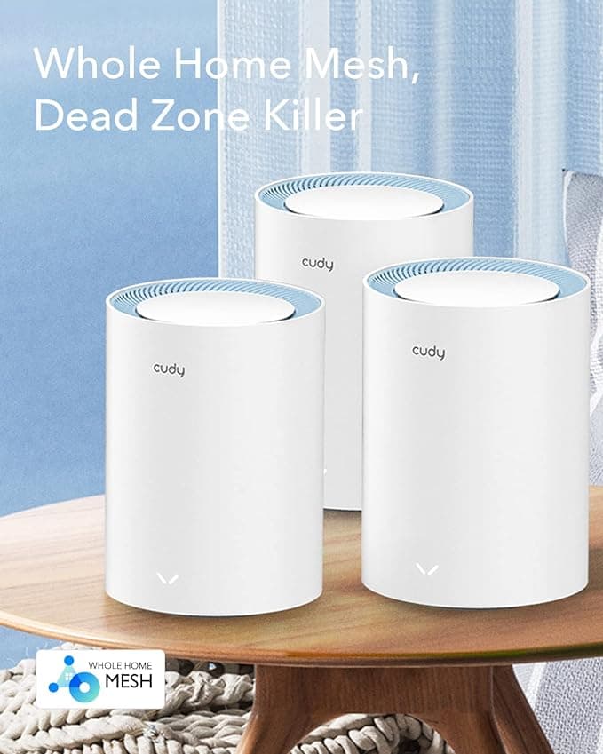 ראוטר ומגדיל טווח CUDY M1300 (3 יח') -IL AC1200 Wi-Fi Mesh Solution