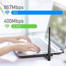 כרטיס רשת אלחוטי עם אנטנה  CUDY AC1300 WU1400 400Mbps/867Mbps