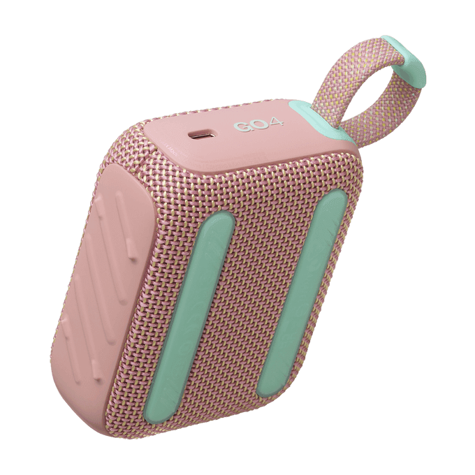 רמקול אלחוטי נייד JBL Go 4 ורוד- יבואן רשמי