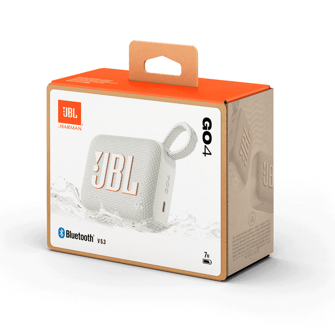 רמקול אלחוטי נייד JBL Go 4 לבן - יבואן רשמי